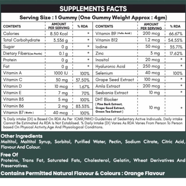 Nourish Biotin Gummies